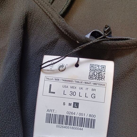 ZARA Halter Open Back Dress Black L NWT - Picture 10 of 11